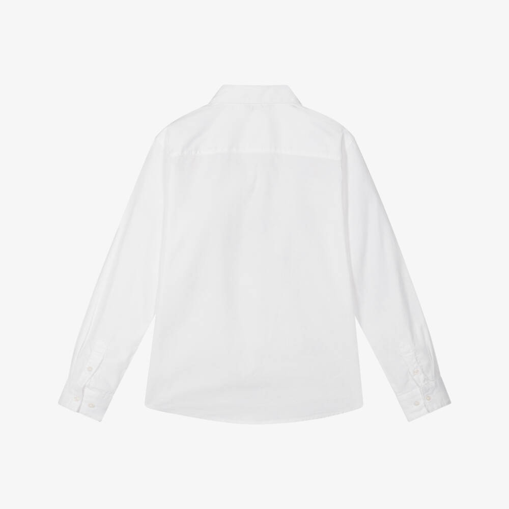 Mayoral Nukutavake-Boys Classic White Cotton Top | Childrensalon Outlet