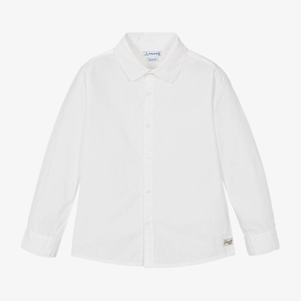 Mayoral-Boys Classic White Shirt Set | Childrensalon Outlet