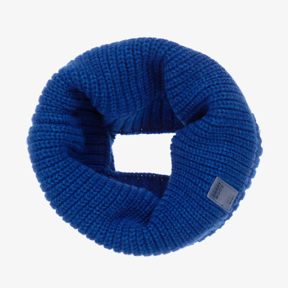 Mayoral - Snood bleu cobalt en maille garçon | Childrensalon