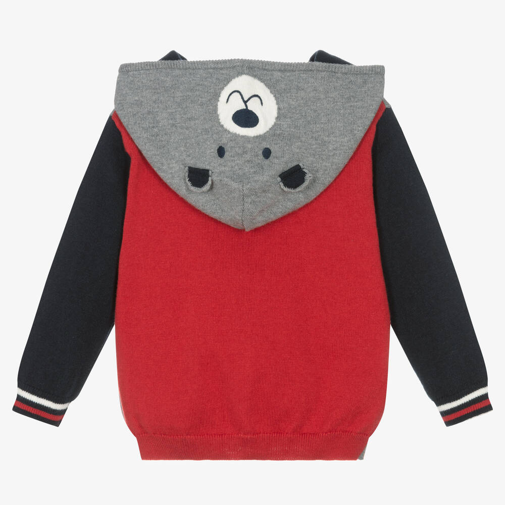 Mayoral-Boys Colourblock Knitted Zip-Up Top | Childrensalon Outlet