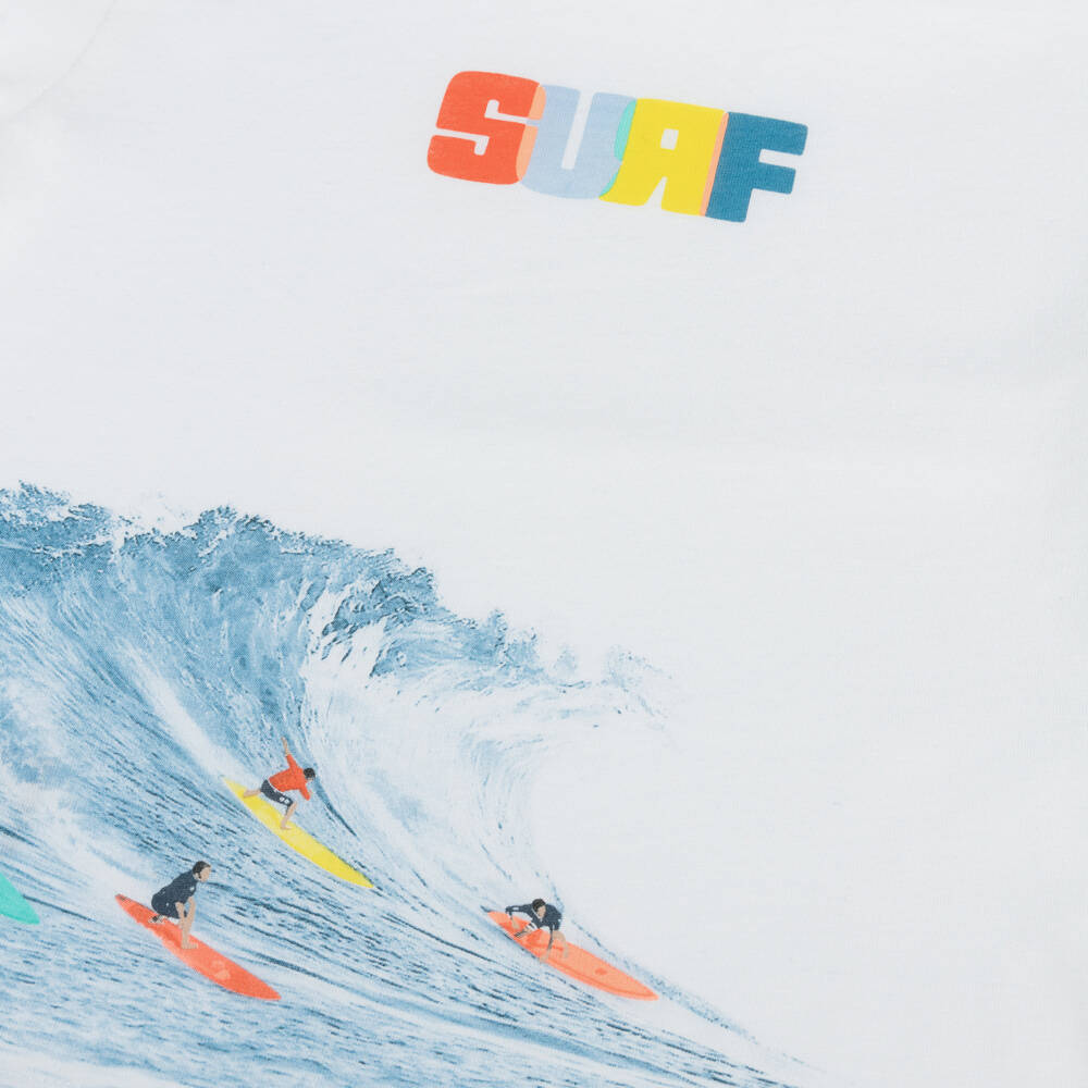 Mayoral-Boys Cotton Beach Wave Tee | Childrensalon Outlet