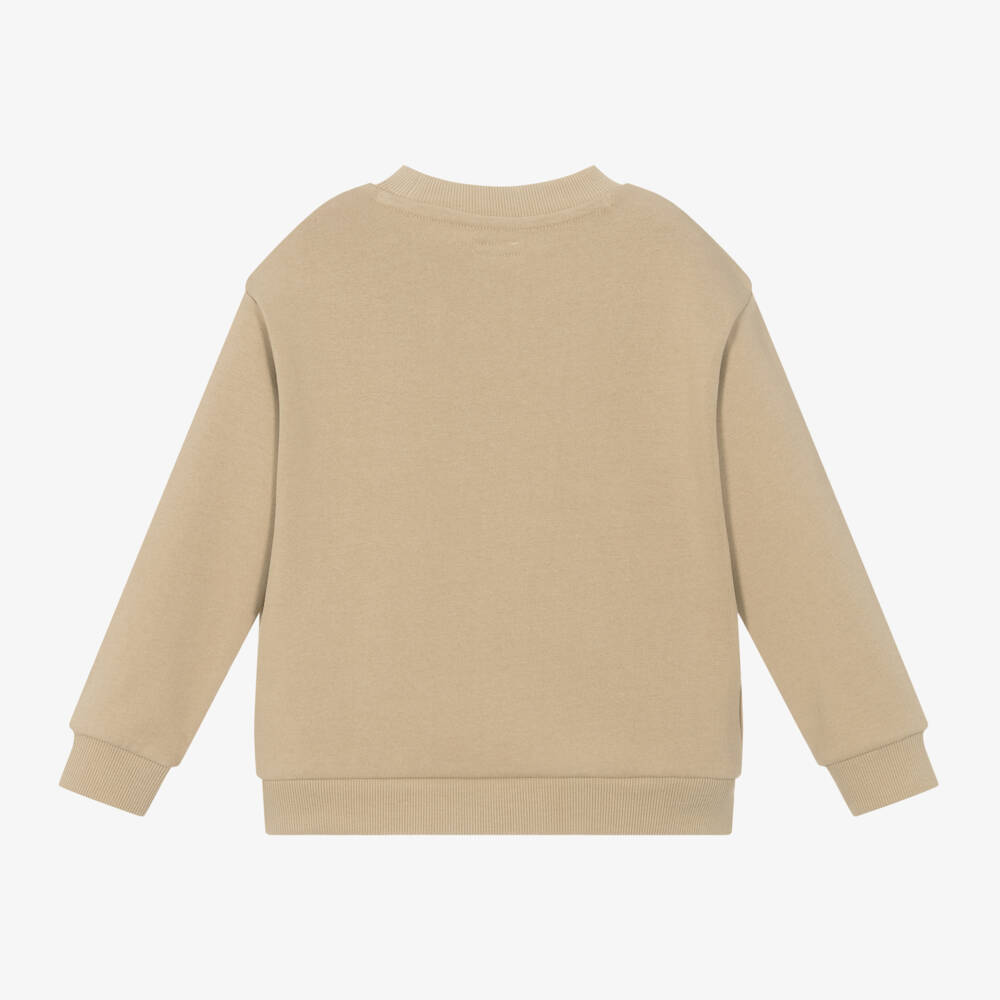 Mayoral-Boys Cotton Beige Sweatshirt | Childrensalon Outlet