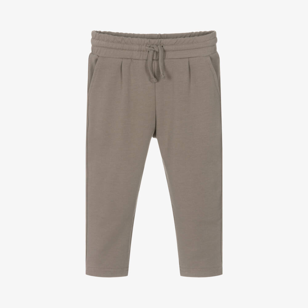 Mayoral-Boys Cotton Beige Trousers | Childrensalon Outlet
