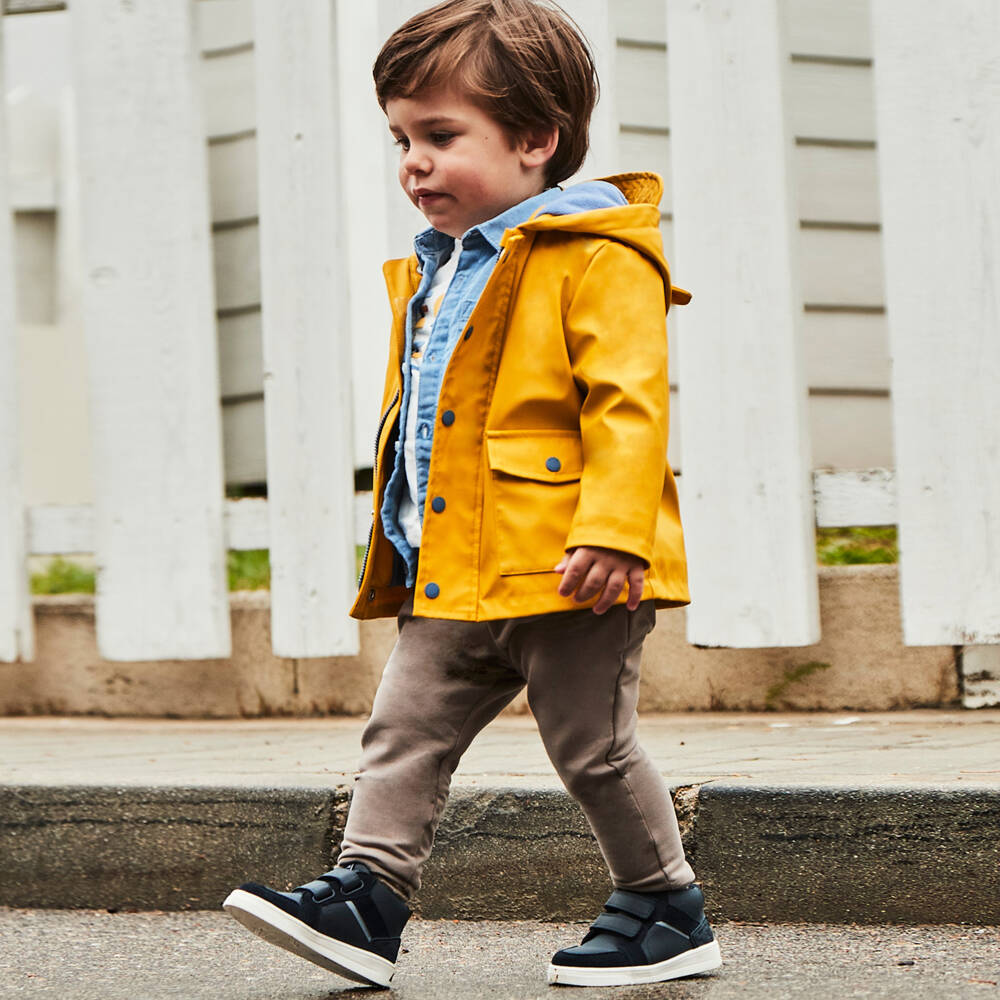 Mayoral-Boys Cotton Beige Trousers | Childrensalon Outlet