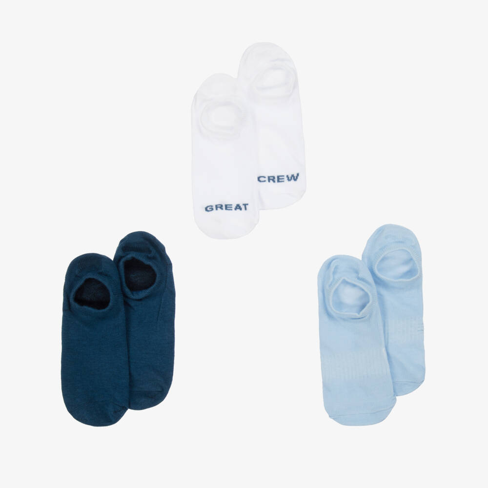 Mayoral-Boys Cotton Blend Trainer Socks Trio | Childrensalon Outlet
