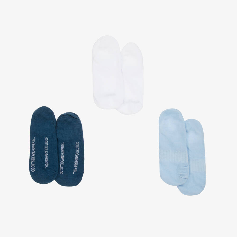Mayoral-Boys Cotton Blend Trainer Socks Trio | Childrensalon Outlet