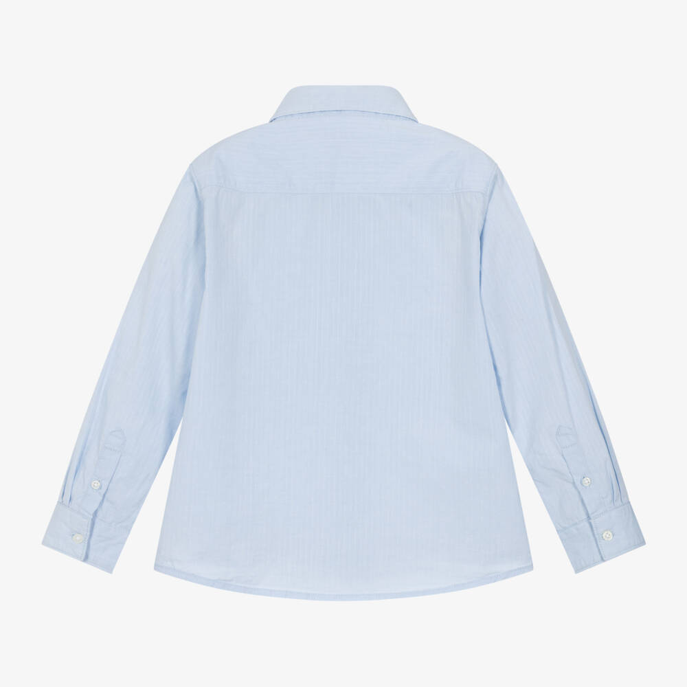 Mayoral-Boys Cotton Blue Shirt Set | Childrensalon Outlet