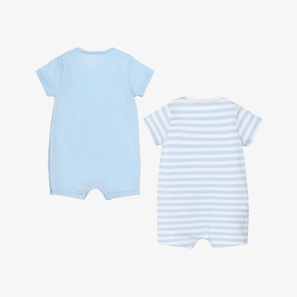 Mayoral Newborn-Boys Cotton Blue Shorties Duo | Childrensalon Outlet