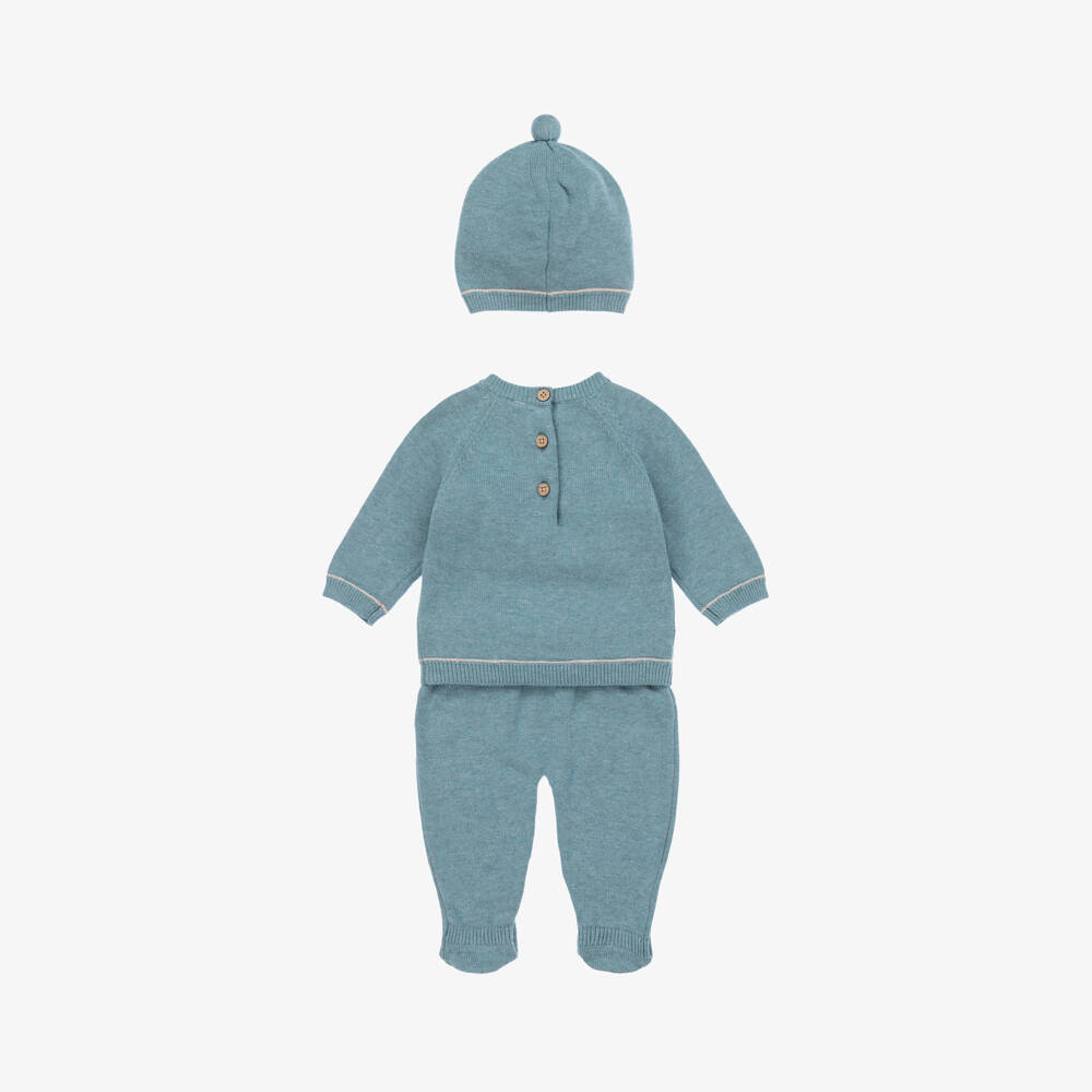 Mayoral Newborn-Boys Cotton Cable Knit Set | Childrensalon Outlet