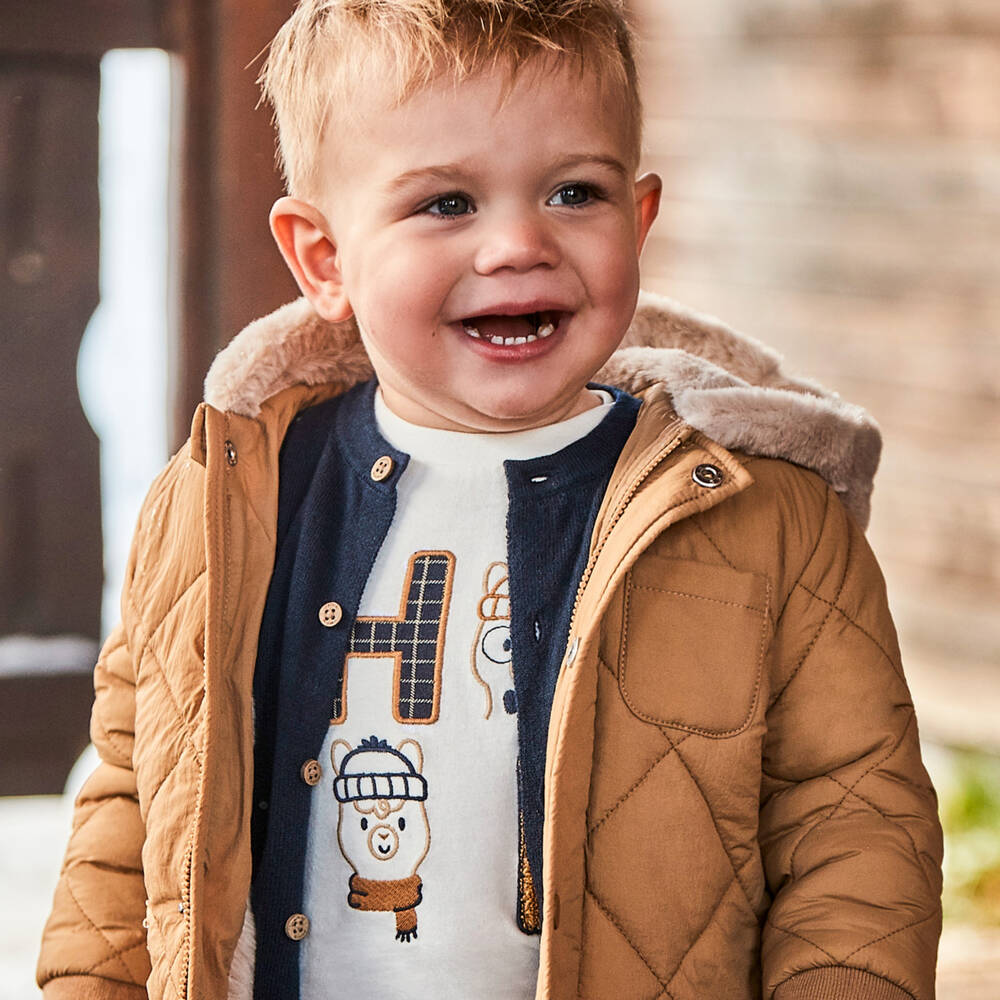 Mayoral-Boys Cotton Long Sleeve Tee | Childrensalon Outlet