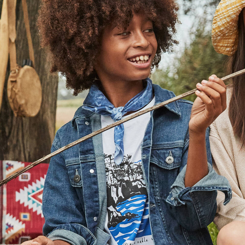 Mayoral Nukutavake-Boys Cotton Ocean Breeze Tee | Childrensalon Outlet