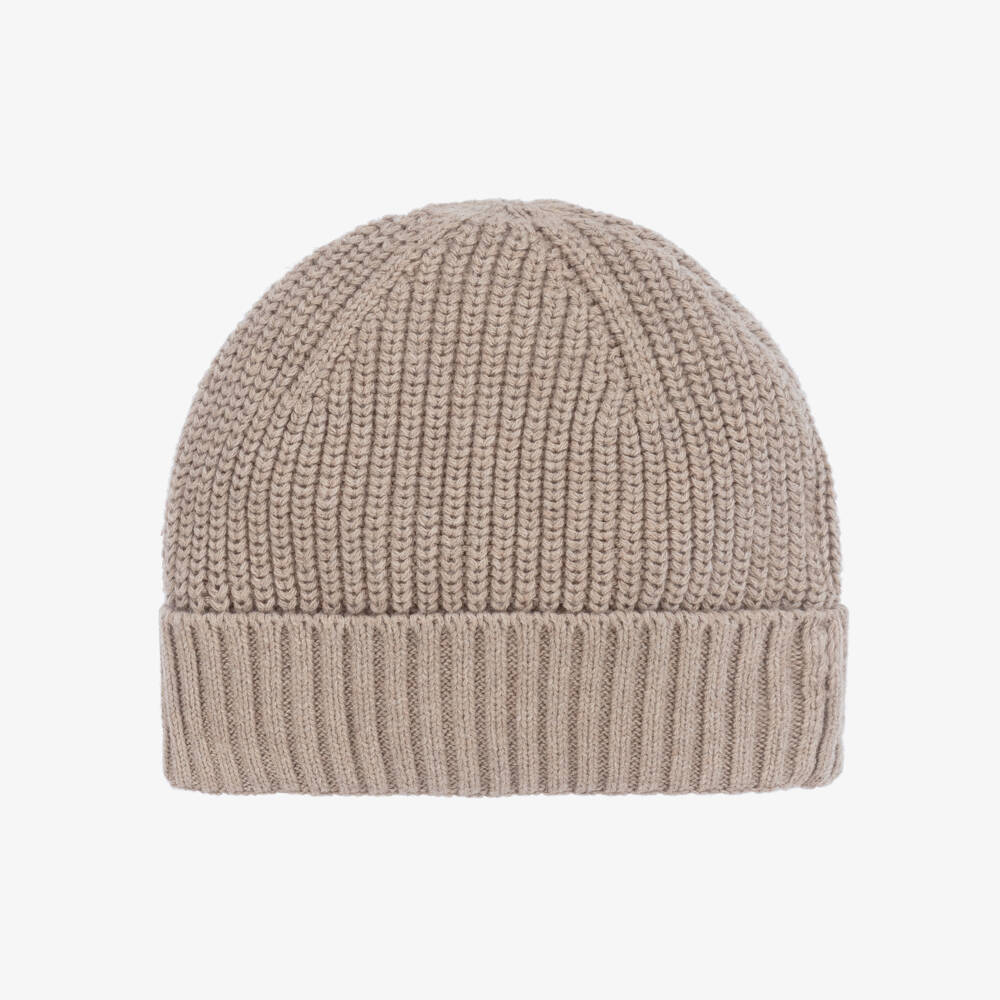 Mayoral-Boys Cotton Ribbed Knit Beanie | Childrensalon Outlet