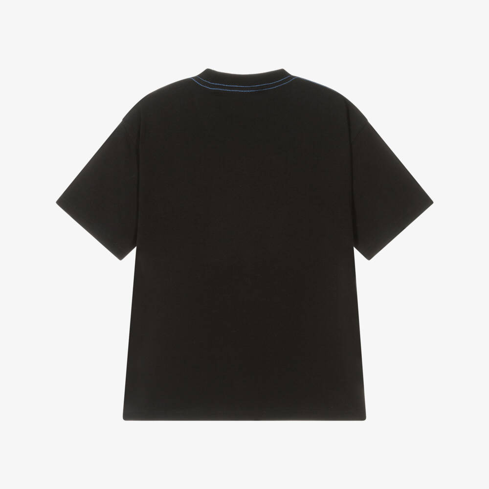 Mayoral Nukutavake-Boys Cotton Riviera Black Tee | Childrensalon Outlet