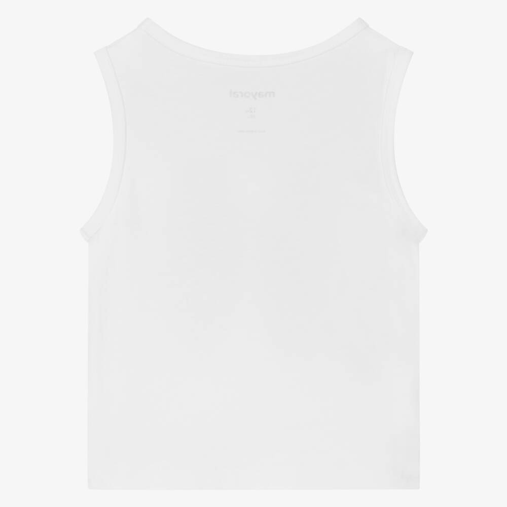 Mayoral-Boys Cotton Surfboard Tee in White | Childrensalon Outlet