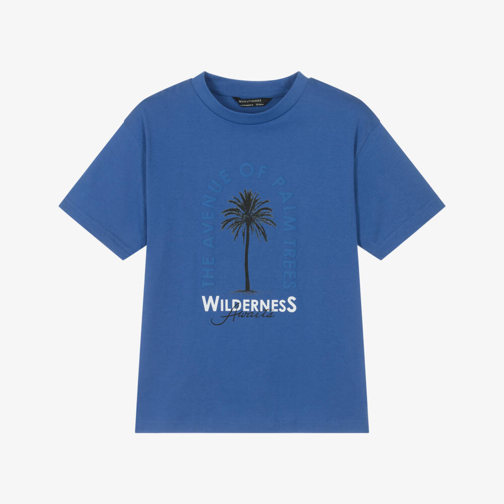 Mayoral Nukutavake-Boys Cotton Tee with Palm Design | Childrensalon Outlet