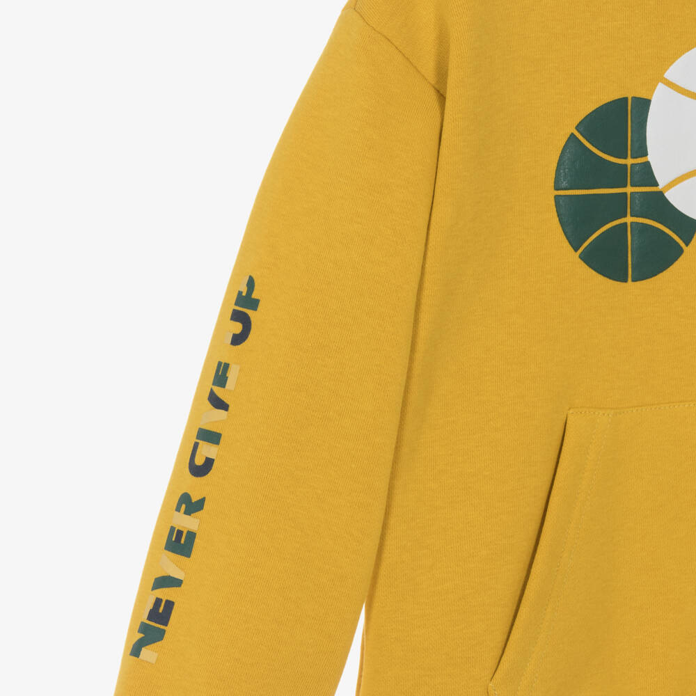 Mayoral-Boys Cotton Tracksuit in Yellow & Blue | Childrensalon Outlet