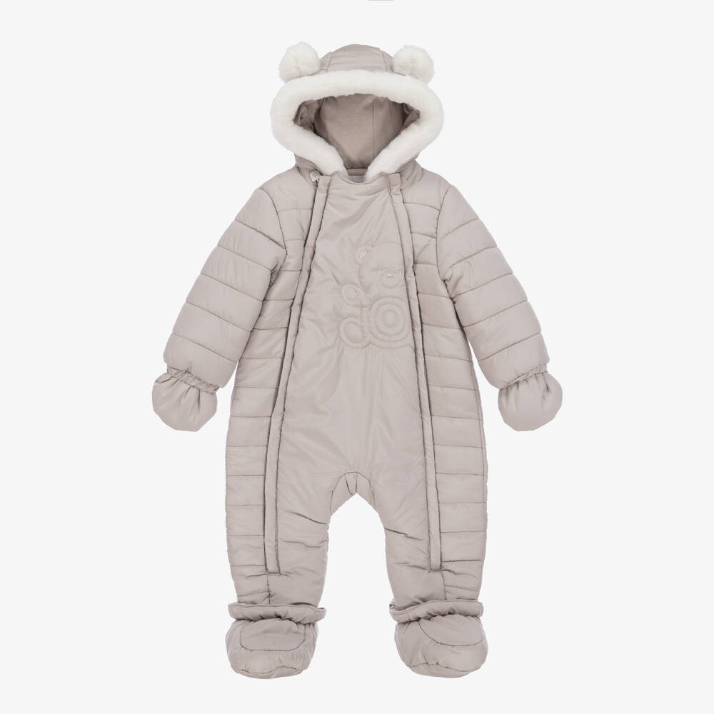 Mayoral Для новорожденных-Уютный бежевый комбинезон для мальчиков | Childrensalon Outlet