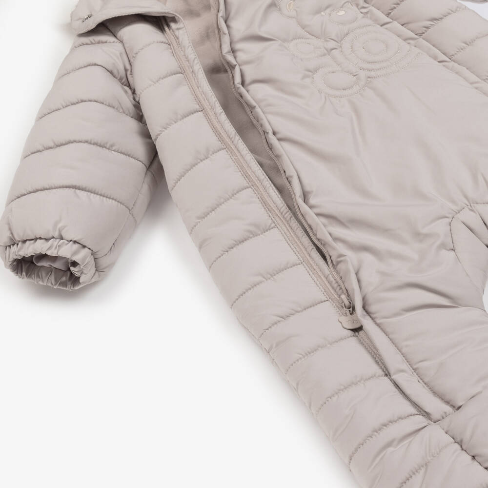 مايورال Newborn-بدلة ثلجية دافئة بلون البيج للأولاد | Childrensalon Outlet