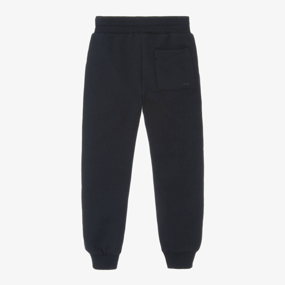 Mayoral-Boys Cozy Blue Jersey Trousers | Childrensalon Outlet