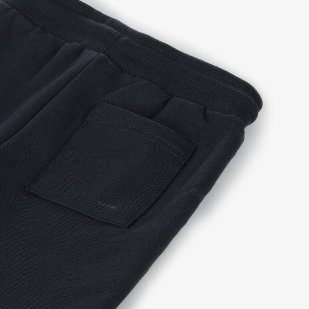 Mayoral-Boys Cozy Blue Jersey Trousers | Childrensalon Outlet