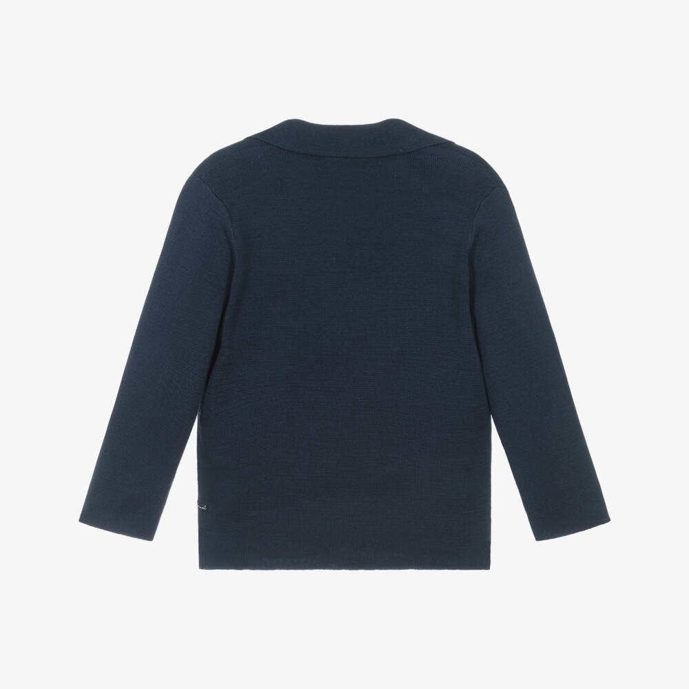 Mayoral-Boys Cozy Blue Knit Sweater | Childrensalon Outlet