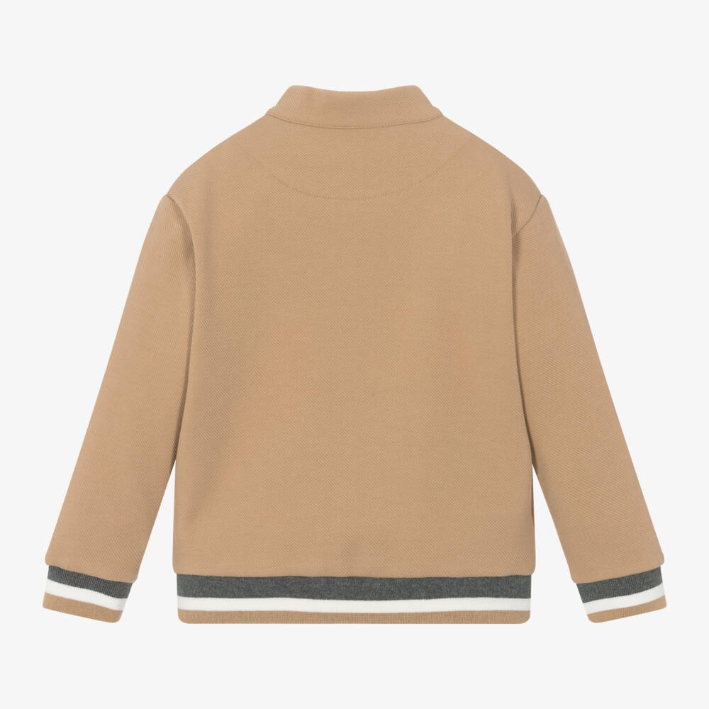 Mayoral-Boys Cream Aviator Jacket | Childrensalon Outlet