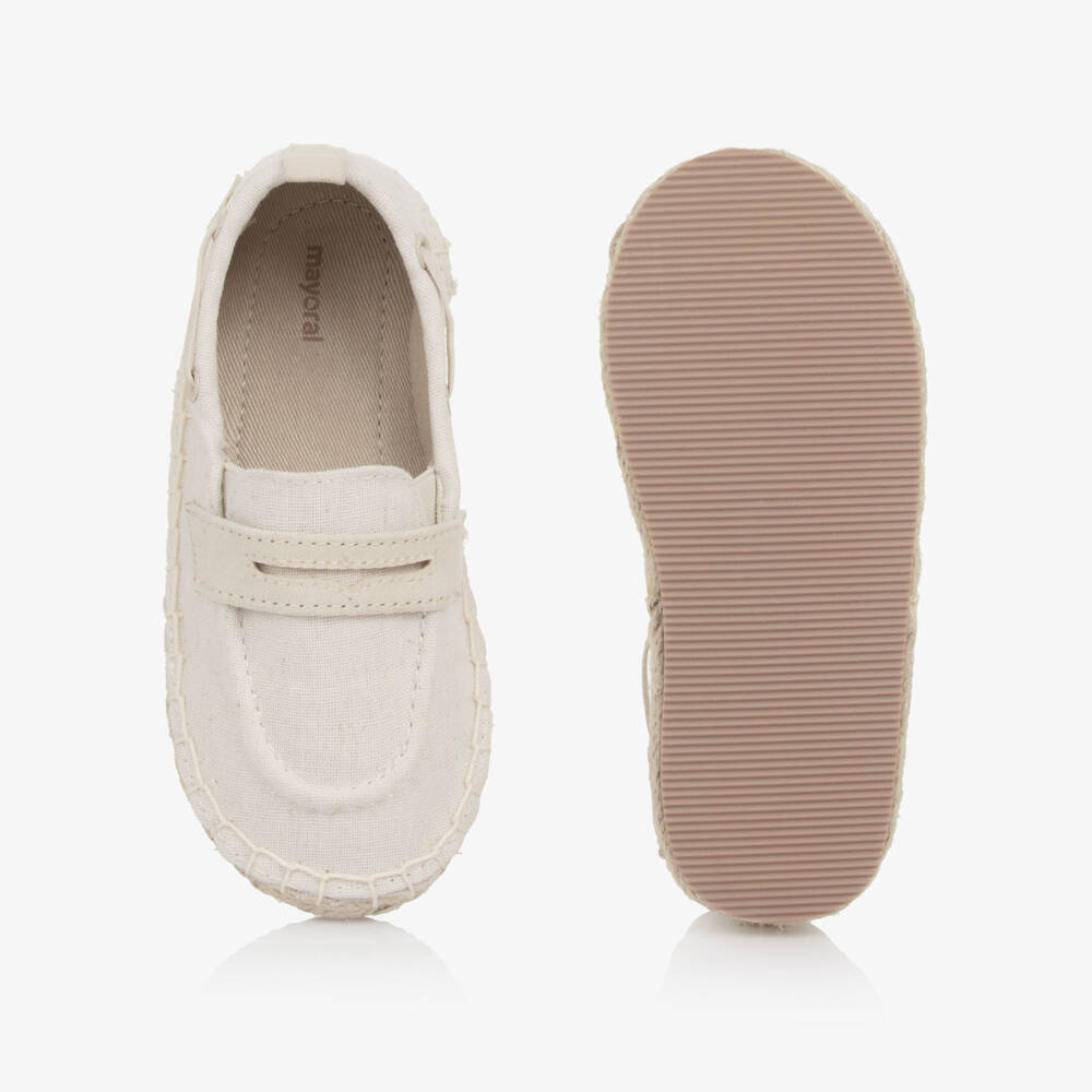 Mayoral-Boys Cream Loafer Slip-Ons | Childrensalon Outlet