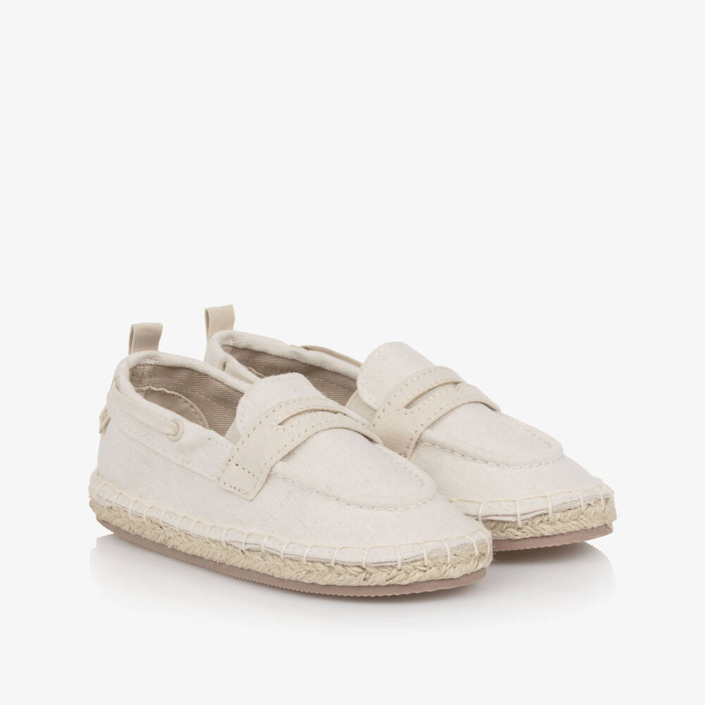 Mayoral-Boys Cream Loafer Slip-Ons | Childrensalon Outlet