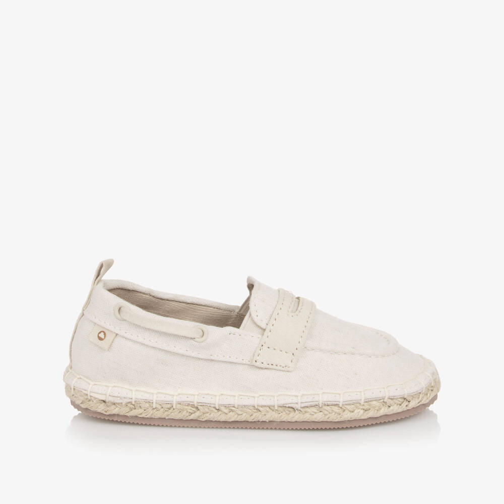 Mayoral-Boys Cream Loafer Slip-Ons | Childrensalon Outlet