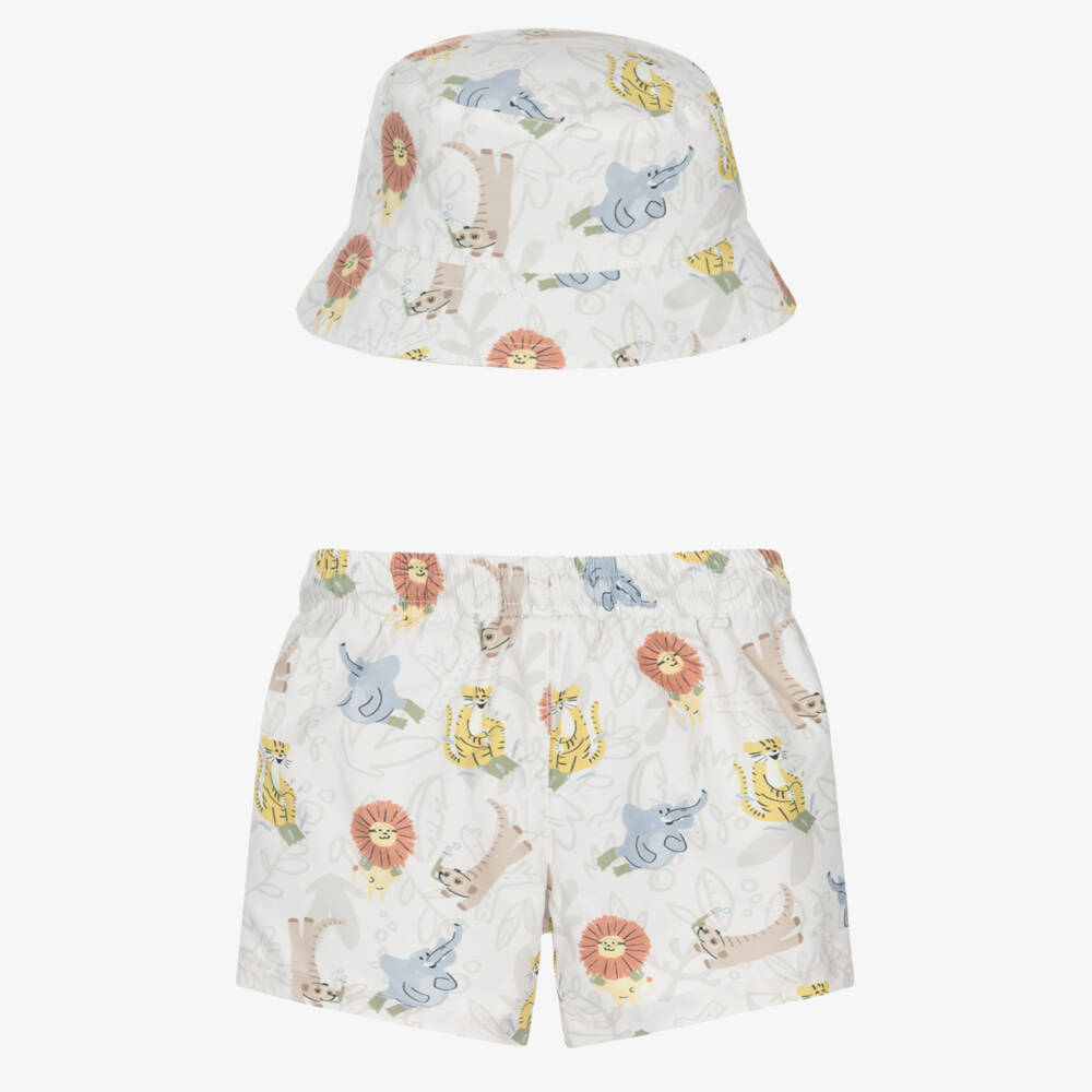 Mayoral-طقم سباحة سفاري بلون الكريم للأولاد | Childrensalon Outlet