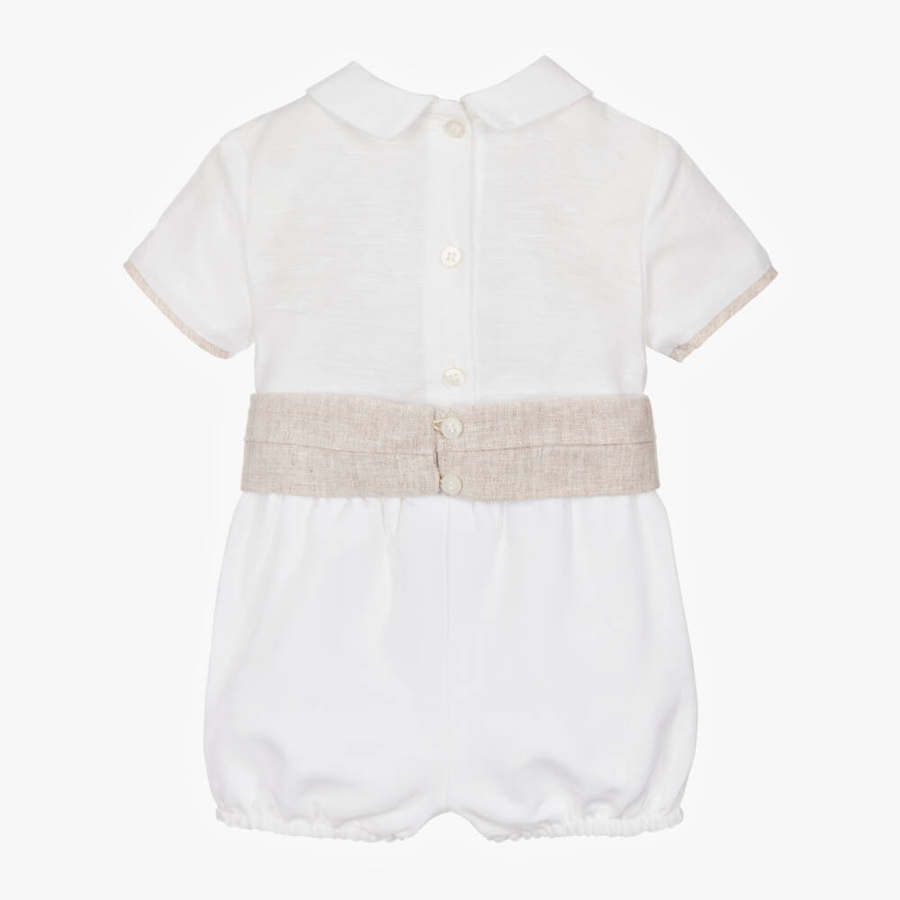 Mayoral Newborn-Boys Cream & Sand Outfit Set | Childrensalon Outlet