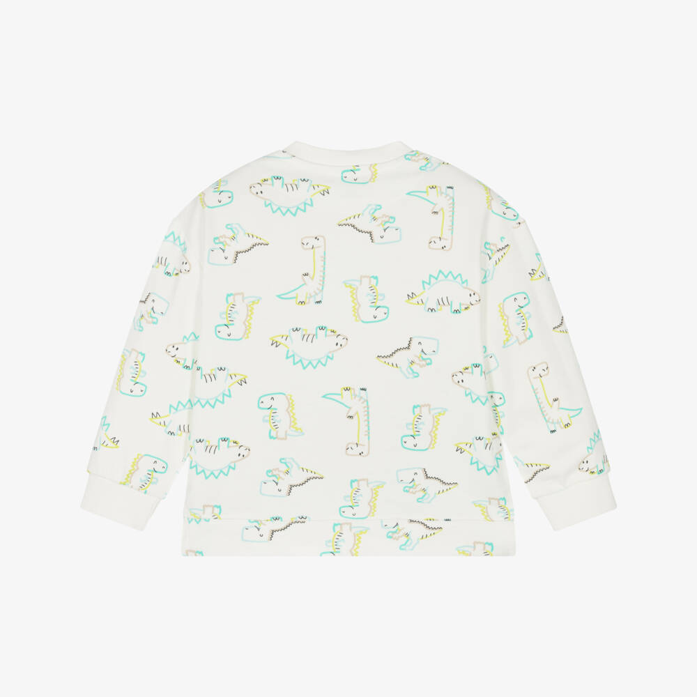 Mayoral-Boys Creamy Dino Adventure Tee | Childrensalon Outlet