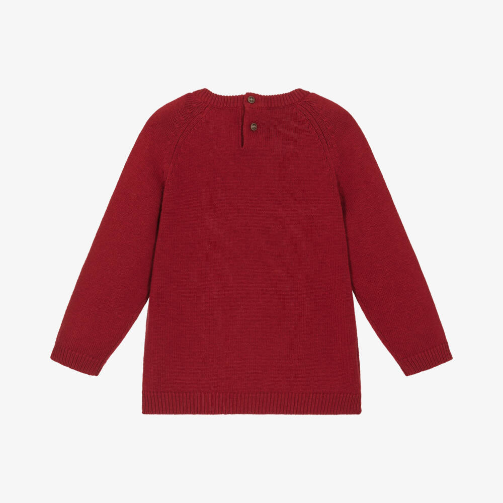 Mayoral-Boys Crimson Knit Jumper | Childrensalon Outlet