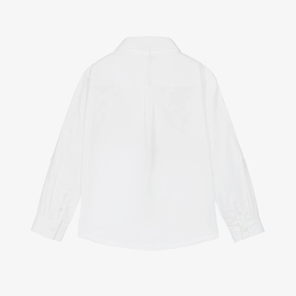 Mayoral-Boys Crisp Linen Blend Shirt | Childrensalon Outlet