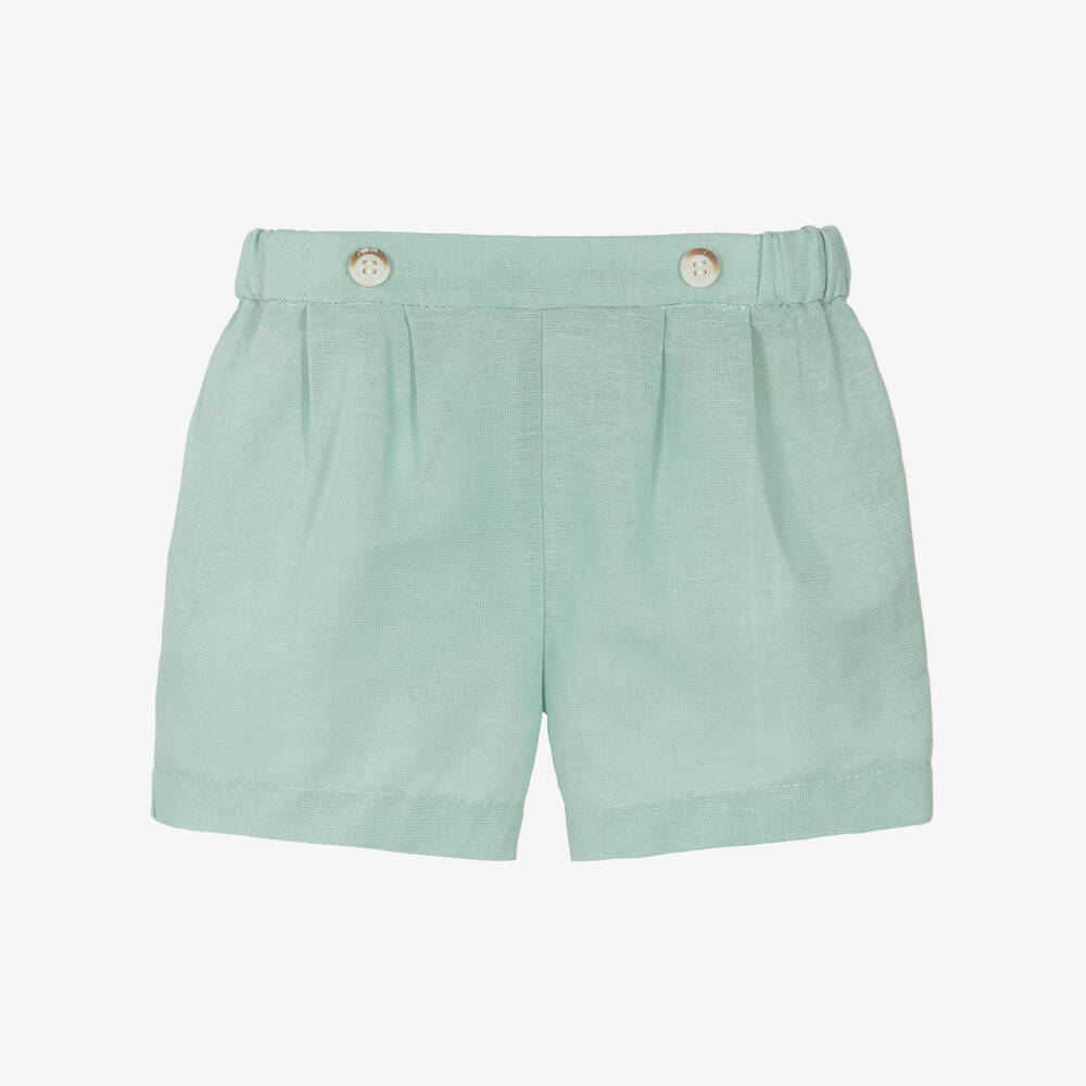 Mayoral Newborn-Boys Crisp Mint Summer Shorts Ensemble | Childrensalon Outlet