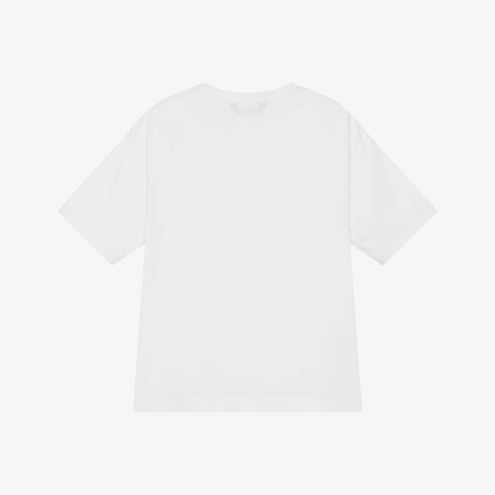 Mayoral Nukutavake-Boys Crisp White Printed Tee | Childrensalon Outlet