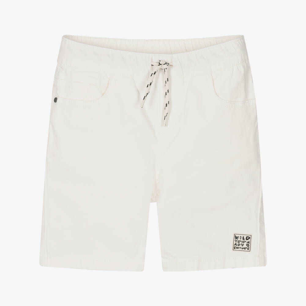 Mayoral-Boys Crisp White Summer Shorts | Childrensalon Outlet