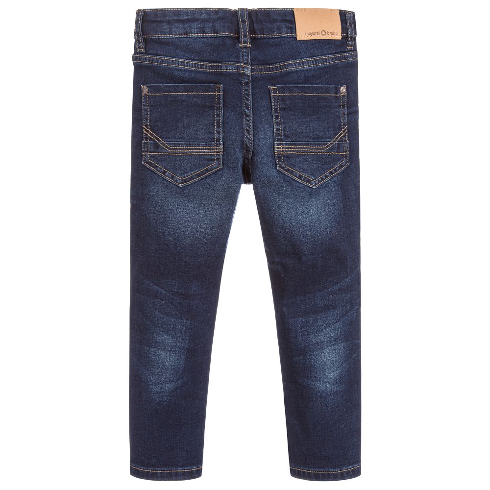 Mayoral-Boys Dark Blue Denim Jeans  | Childrensalon Outlet