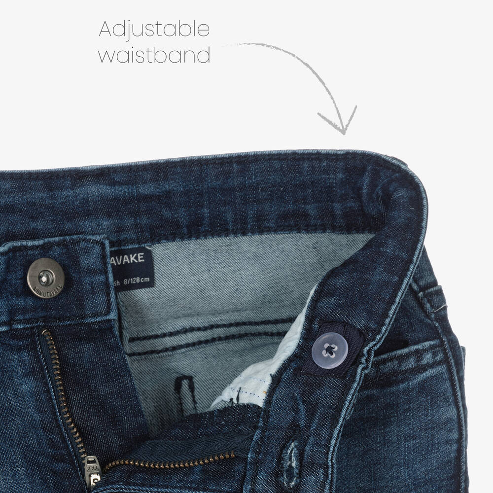 مايورال Nukutavake-جينز سكيني قطن دنيم لون أزرق داكن للأولاد | Childrensalon Outlet