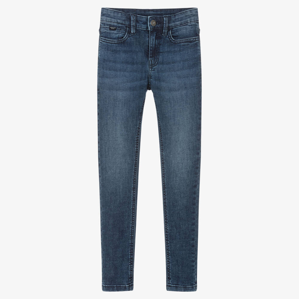 Mayoral Nukutavake-Boys Dark Blue Skinny Denim Jeans | Childrensalon Outlet