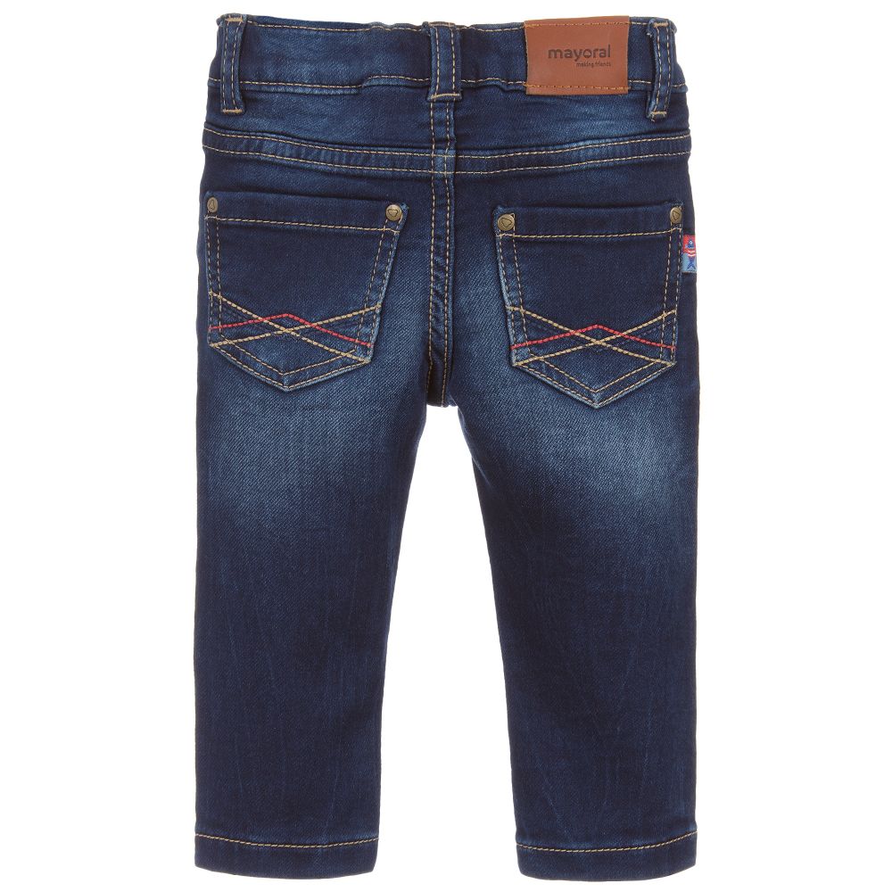 Mayoral-Boys Dark Blue Slim Fit Jeans | Childrensalon Outlet