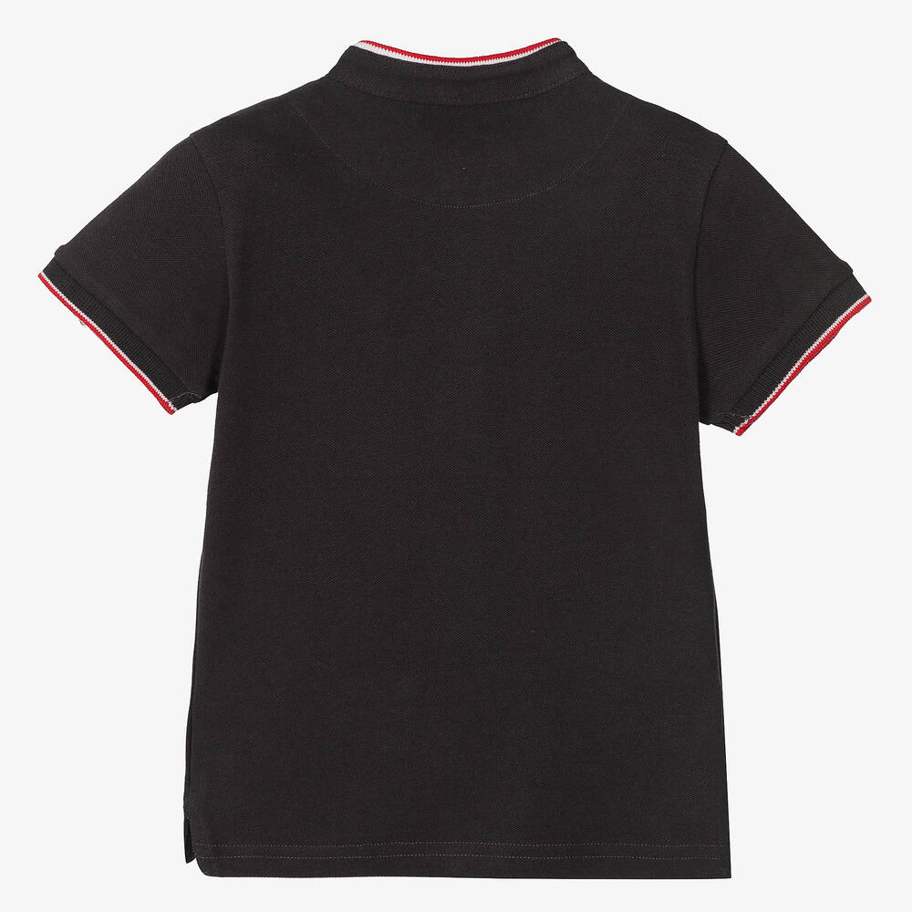 Mayoral-توب قطن بيكيه لون رمادي داكن للأولاد | Childrensalon Outlet