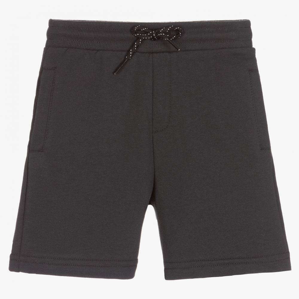 Mayoral - Boys Dark Grey Cotton Shorts | Childrensalon