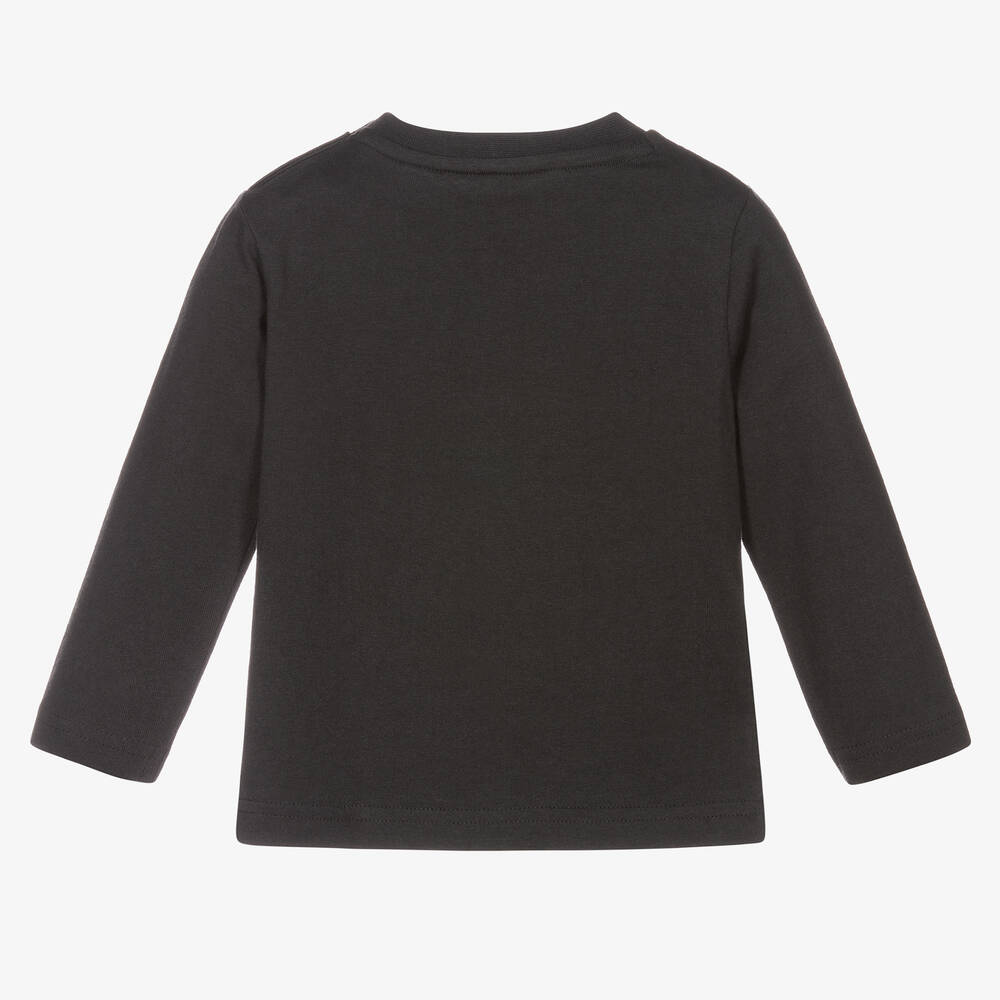 Mayoral-Boys Dark Grey Cotton Top | Childrensalon Outlet