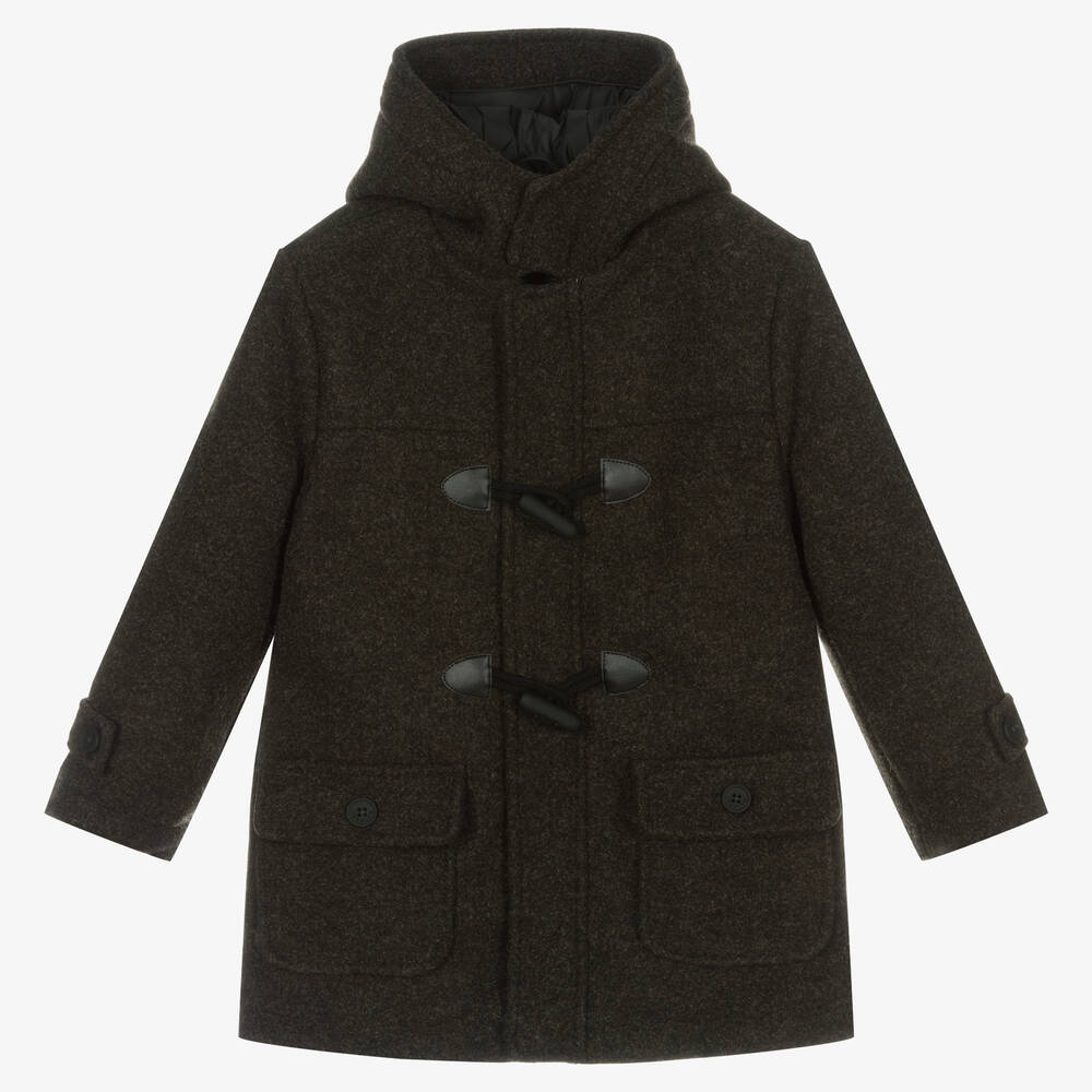 Mayoral - Boys Dark Grey Duffle Coat | Childrensalon