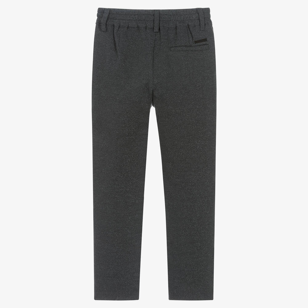 مايورال-بنطلون تشينو قطن جيرسي لون رمادي داكن للأولاد | Childrensalon Outlet
