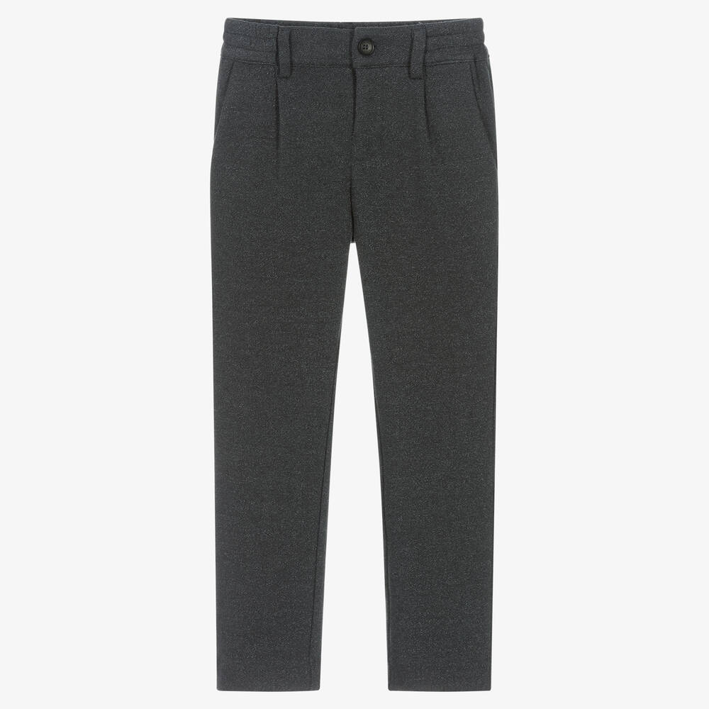 Mayoral - Pantalon chino gris foncé en jersey | Childrensalon