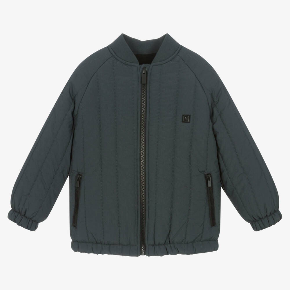 Mayoral - Boys Dark Grey Quilted Jacket | Childrensalon