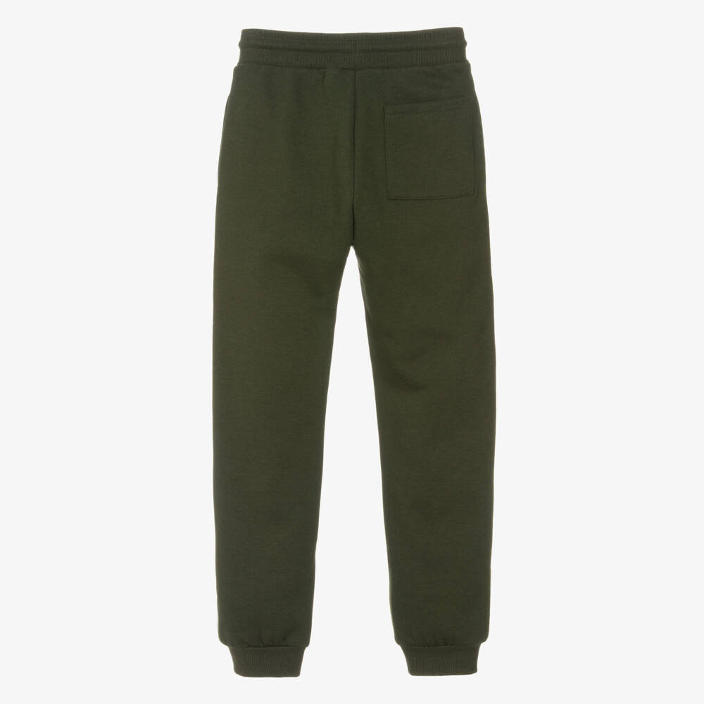 Mayoral Нукутаваке-Boys Dark Khaki Green Cotton Jersey Joggers | Childrensalon Outlet