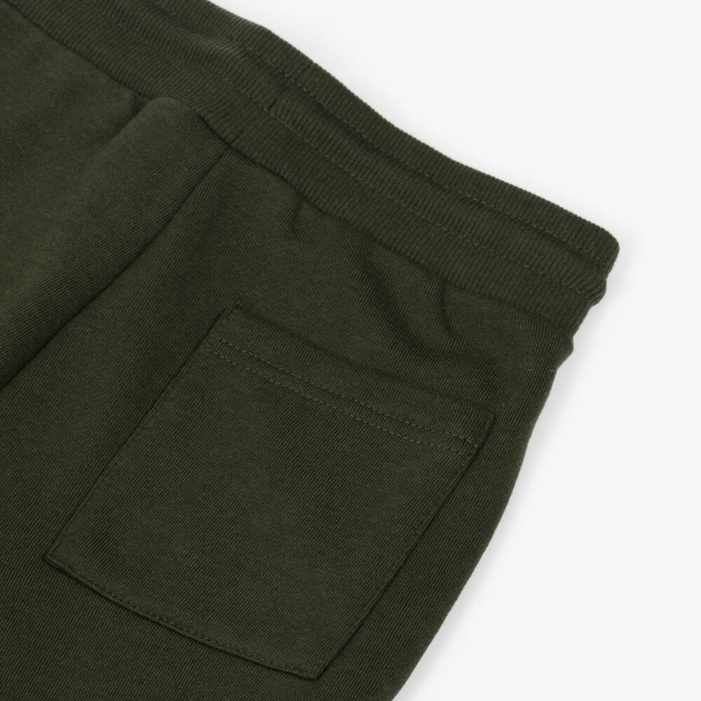 Mayoral Нукутаваке-Boys Dark Khaki Green Cotton Jersey Joggers | Childrensalon Outlet